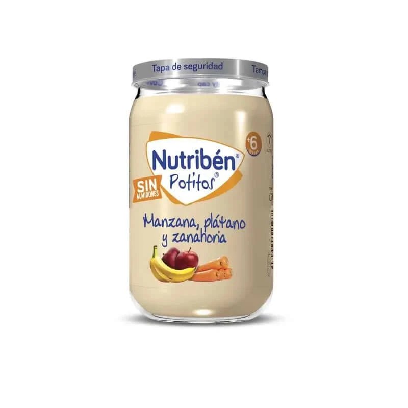 Nutriben Potito Apple Banana & Carotă , 235 grame