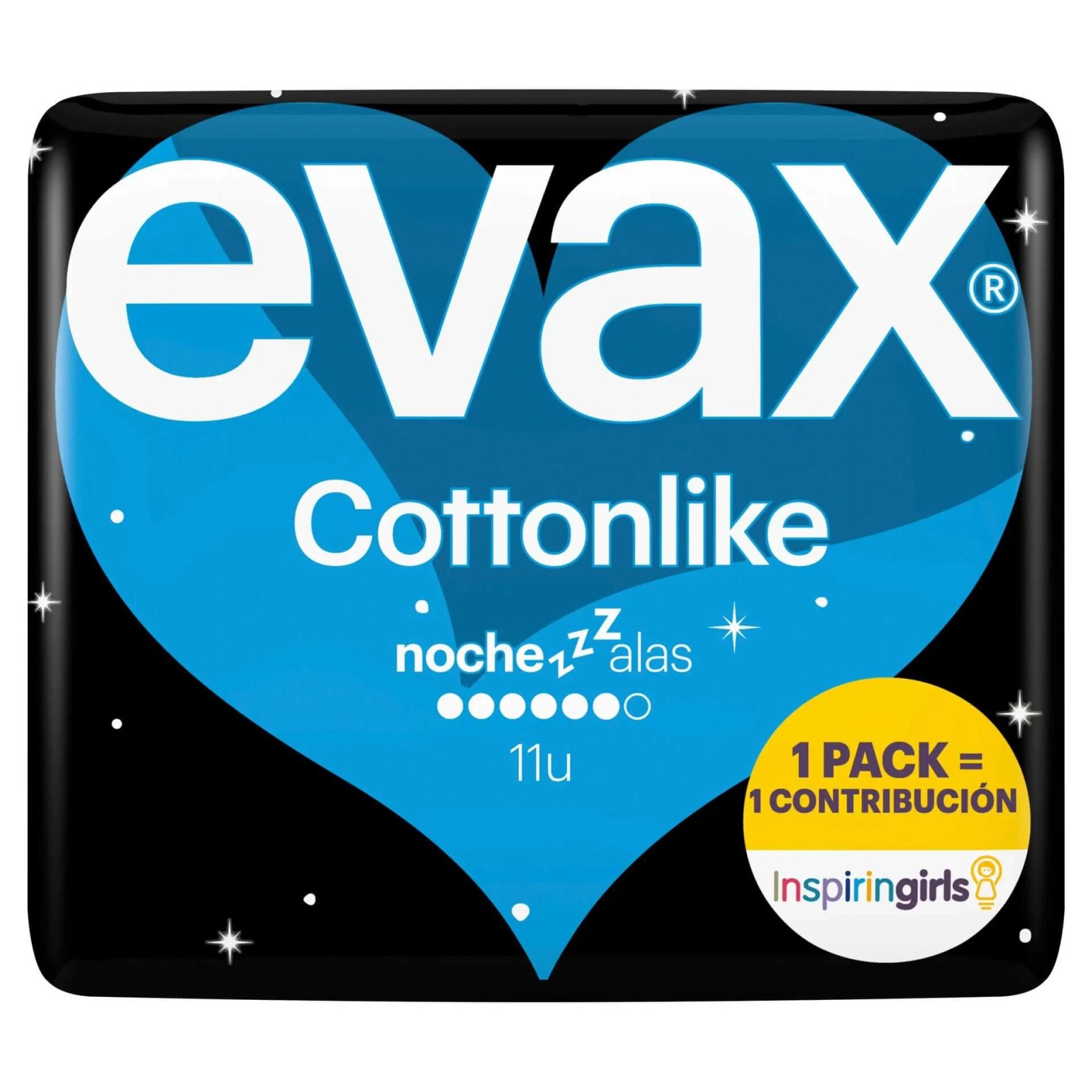 Tampoane de noapte Evax Cottonlike cu aripi , 11 unități