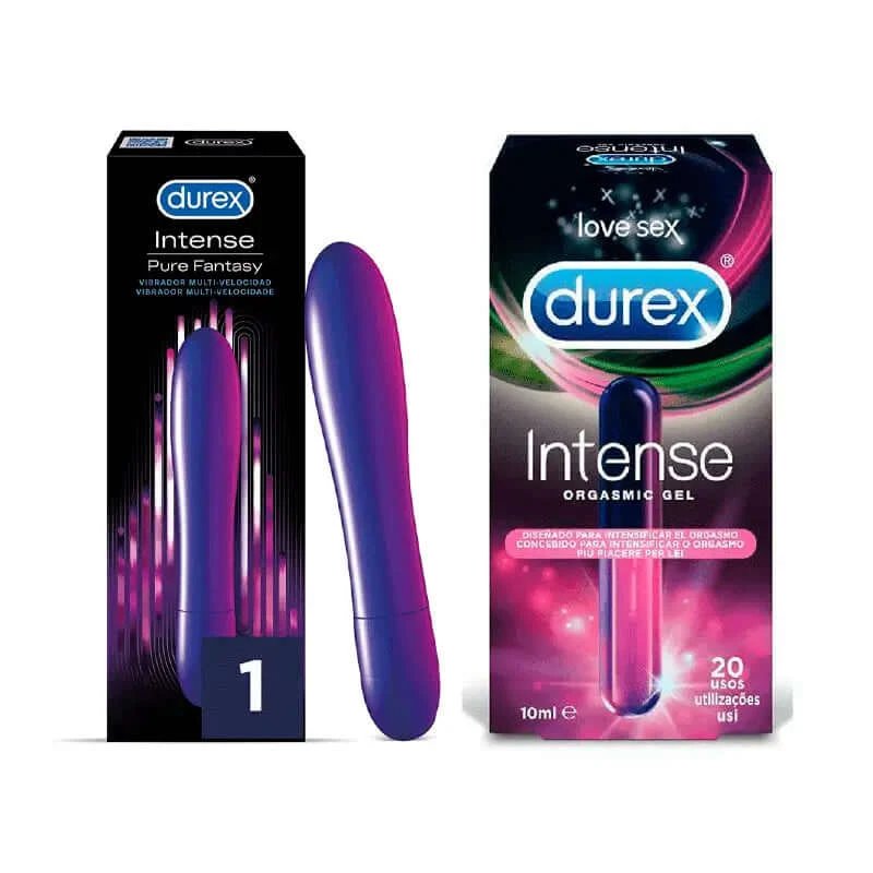 Durex Her + Durex Intense Orgasmic Vibrator, Clitoris Dildo pentru femei