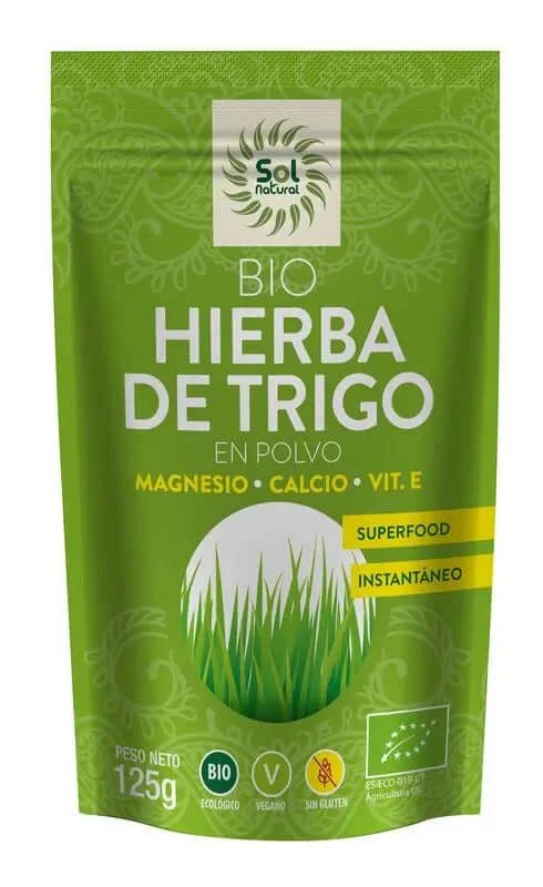Solnatural Pulbere de iarbă de grâu, 125 Gr
