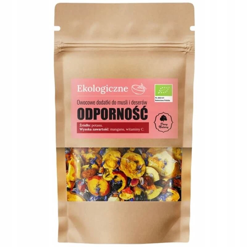 Dary Natury Ekologiczne Owocowe dodatki do muesli i desserów, odporność, 20 g