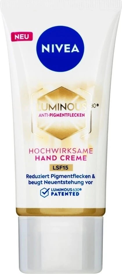 Nivea Luminous cremă de mâini împotriva petelor pigmentare 1×1 buc