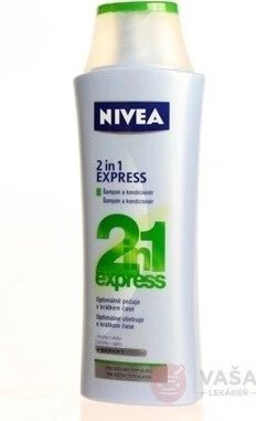 Șampon Nivea 2in1 Care Express 1×250 ml, șampon