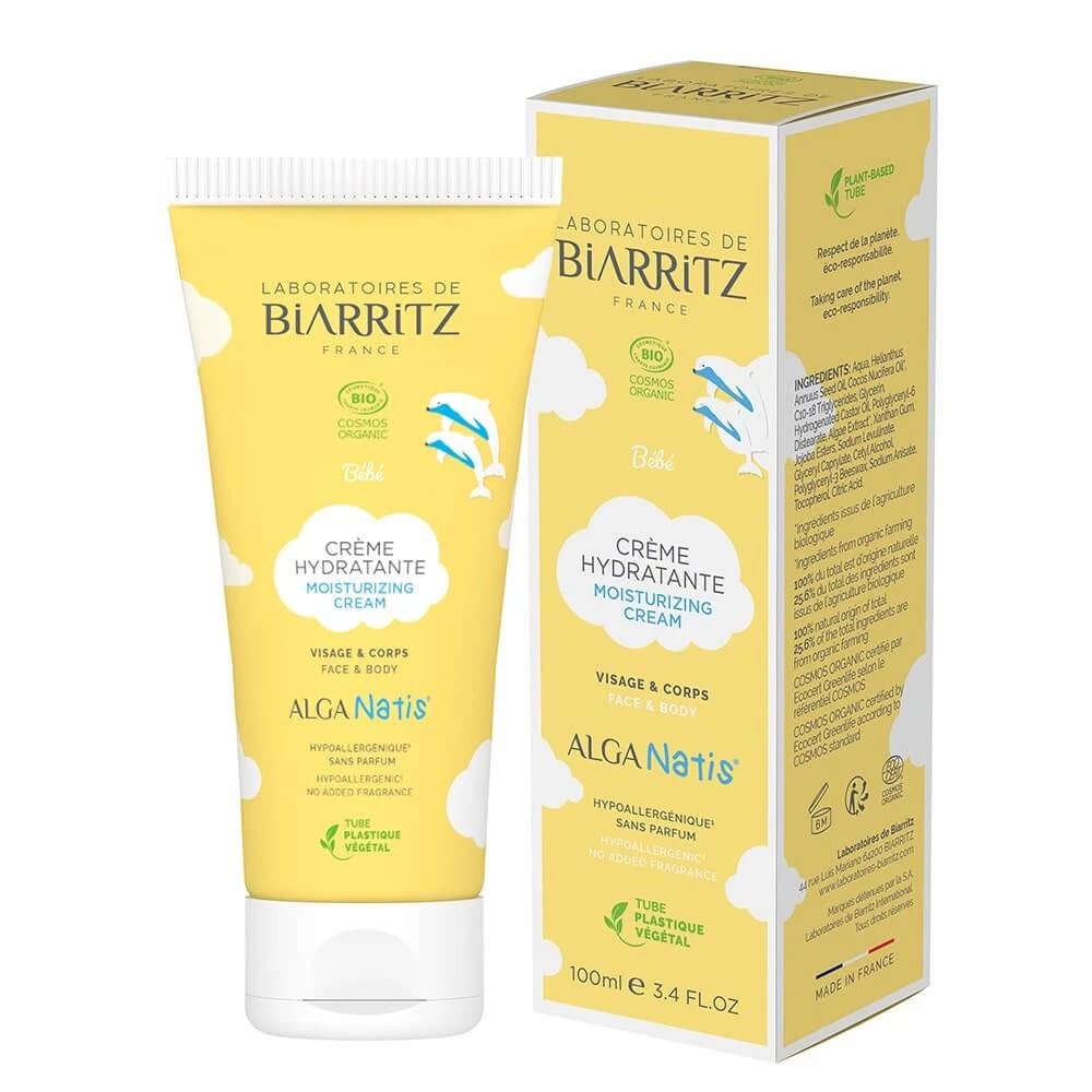 Laboratoires De Biarritz Baby Products Cremă hidratantă organică hidratează și protejează de la naștere 100ml