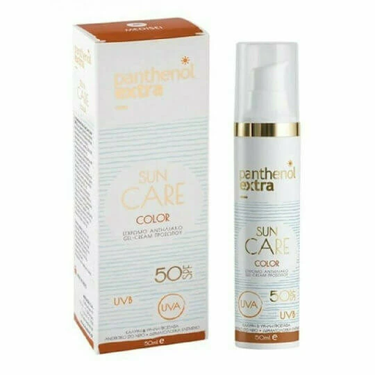 Medisei Panthenol Extra Sun Care Color Gel de Față cu Protecție Solară SPF50 cu Pigment 50ml