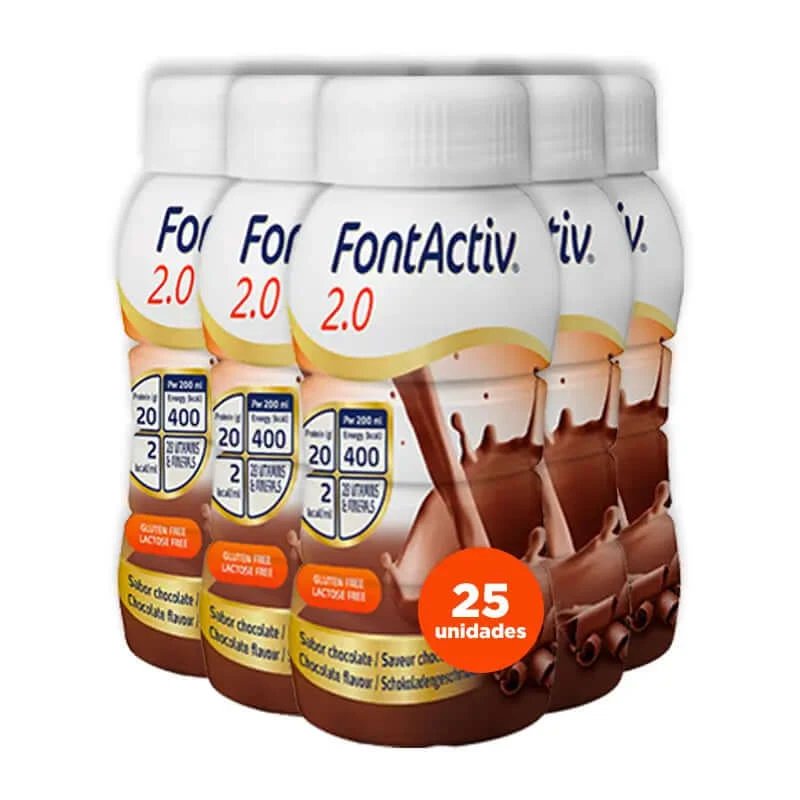 FontActiv 2.0 Aromă de ciocolată 200 ml x 24 sticle