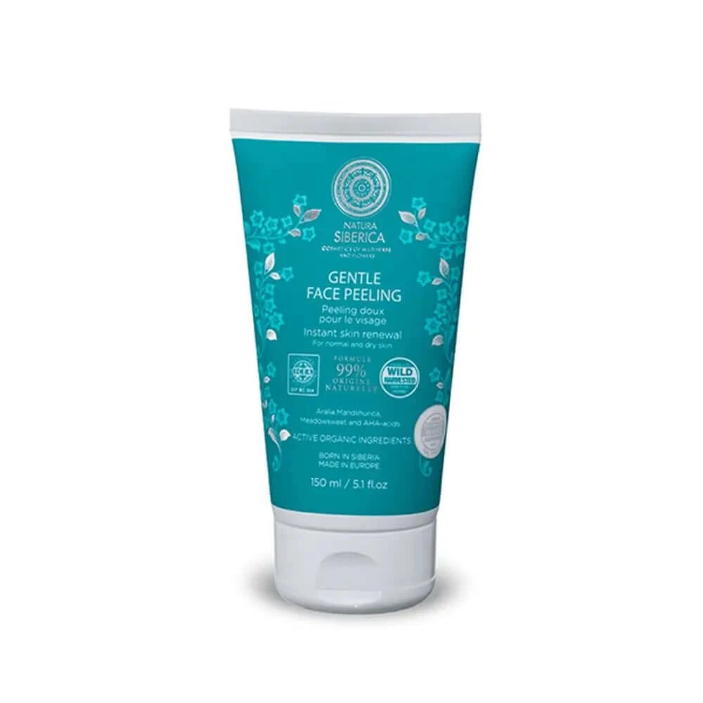 Natura Siberica Peeling facial delicat pentru piele normală până la uscată, reînnoire instantanee a pielii , 150 ml