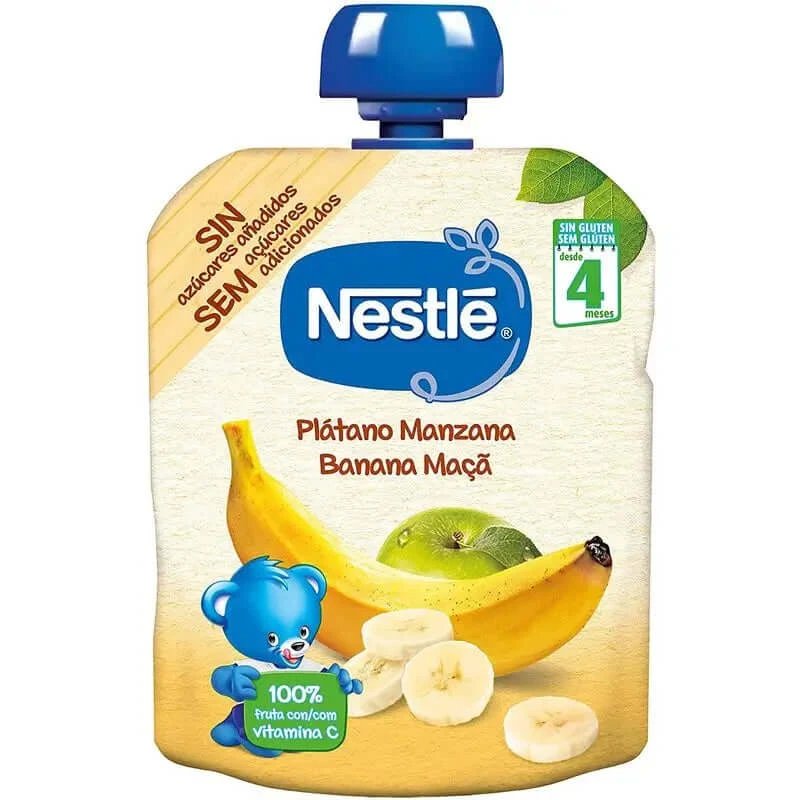 Nestlé Sachet de banane și mere, 90 g