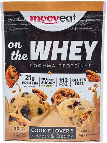 Mooveat On The Whey Proteină Din Zer Fără gluten cu Aromă Cookie 30gr