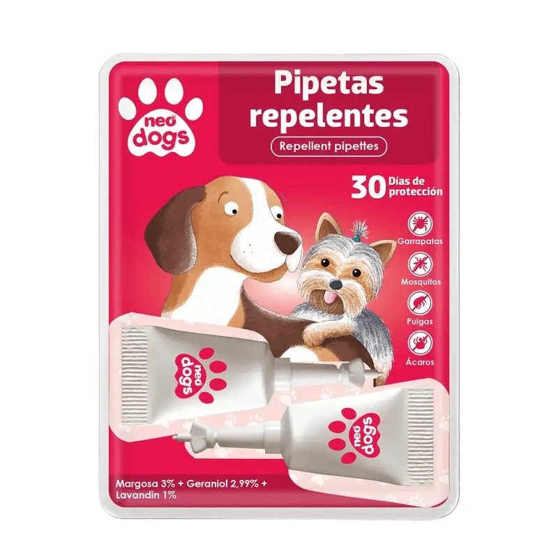 Neo Dogs Anti-Insect Repellent Pipetă 2 bucăți