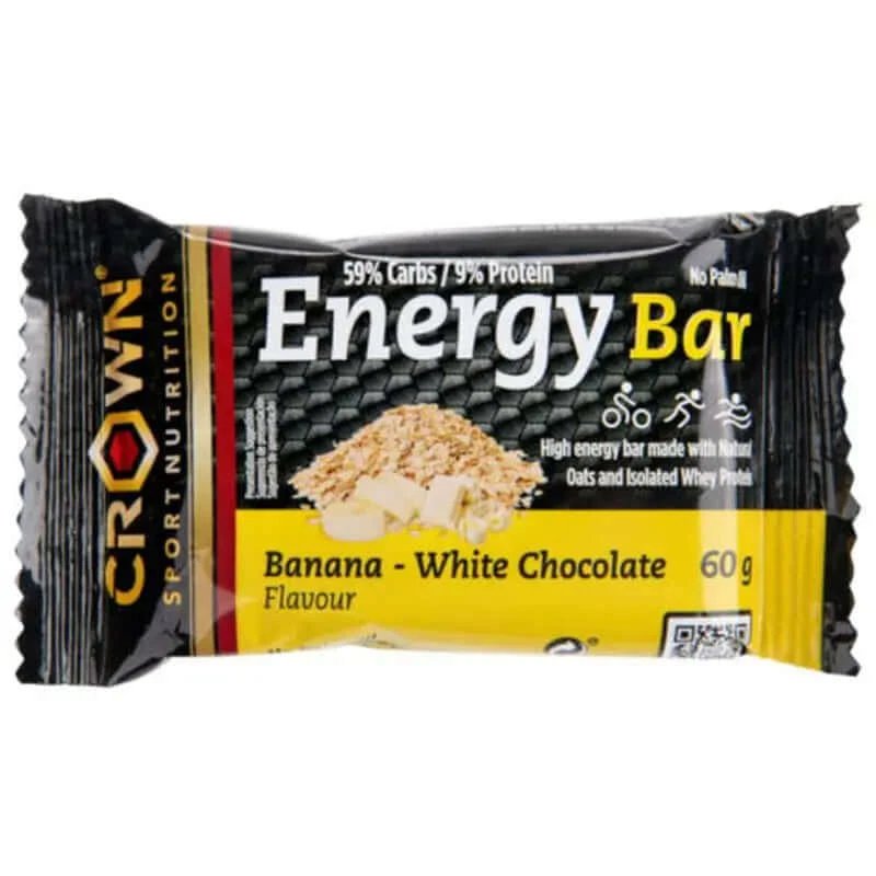 Crown Sport Nutrition Energy Bar Banană Ciocolată albă , 60 grame