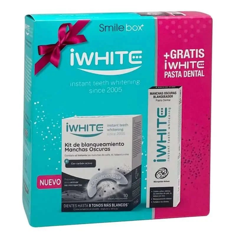 Iwhite Stain Kit Pack, set cadou 10 forme + 75 ml pastă