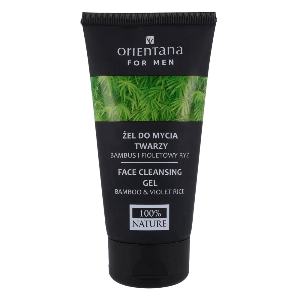 Orientana For Men, gel de curățare facială, bambus și orez violet, 150 ml