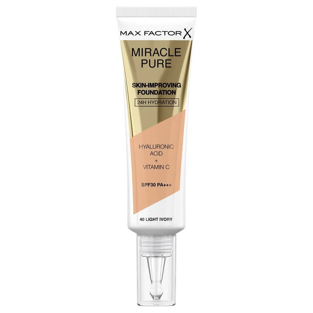 Max Factor Skin Improvement Foundation 40 Light Ivory SPF30 PA++, 30ml