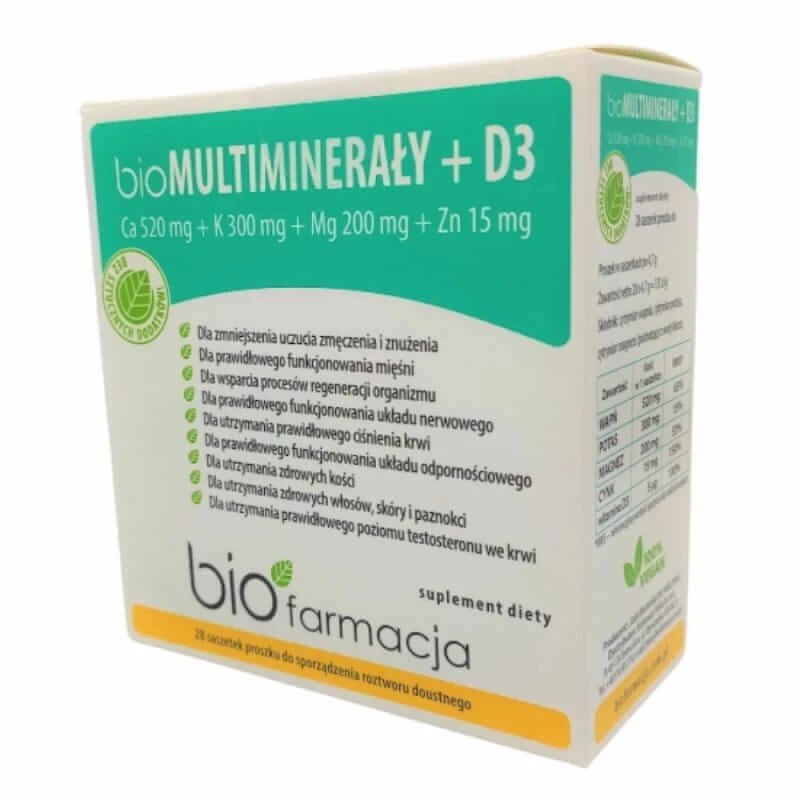 Bio Multiminerals + D3 (28 plicuri) Biopharmacy