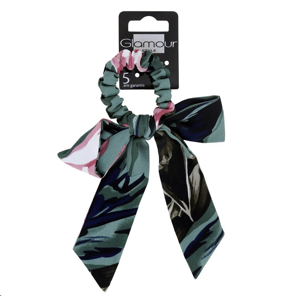 Glamour Green Collection Elastic de păr cu arc floral