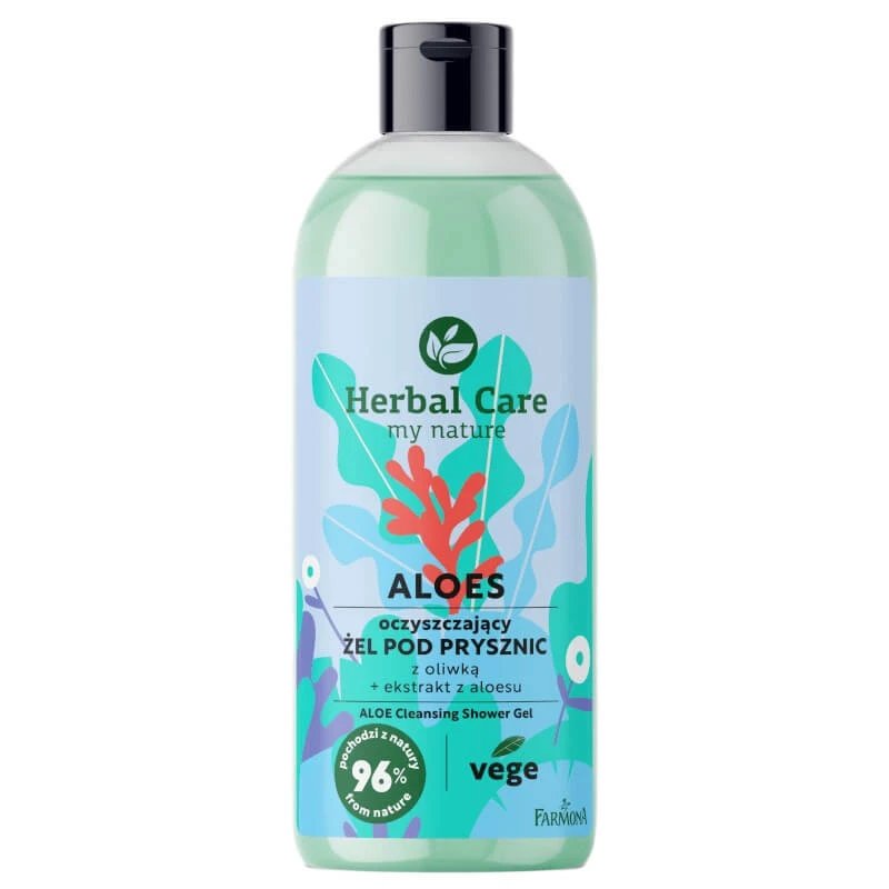 Gel de duș Farmona Herbal Care Aloe Vera cu măsline, 500 ml