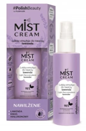 Flos Lek, Mistcream Emulsie facială ușoară, lavandă, 110 ml