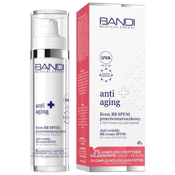 Medical Expert Anti-Aging, cremă BB anti-îmbătrânire cu peptidă de colagen, SPF 30, 50 ml
