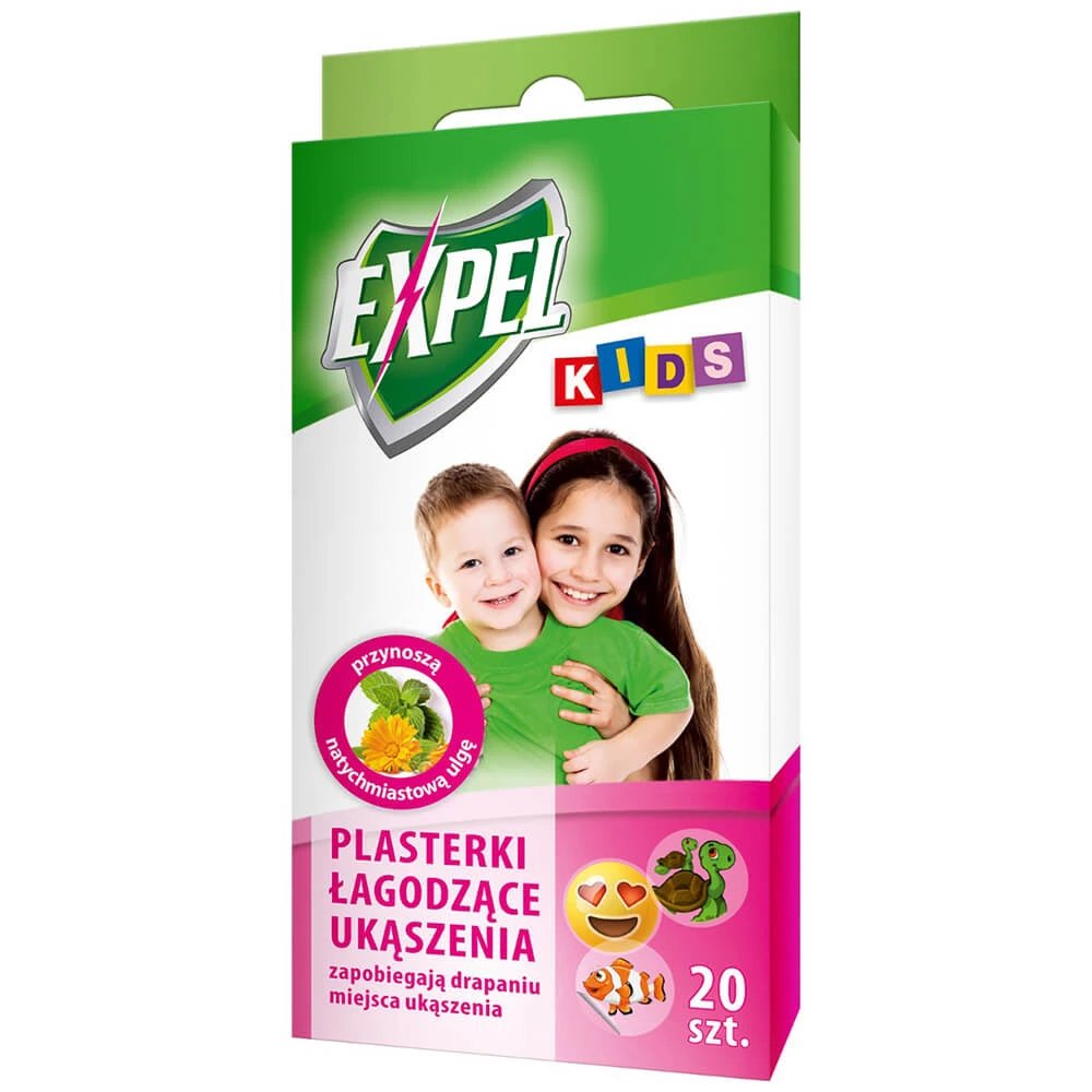 Expel Kids, plasturi care calmează mușcăturile, 20 bucăți