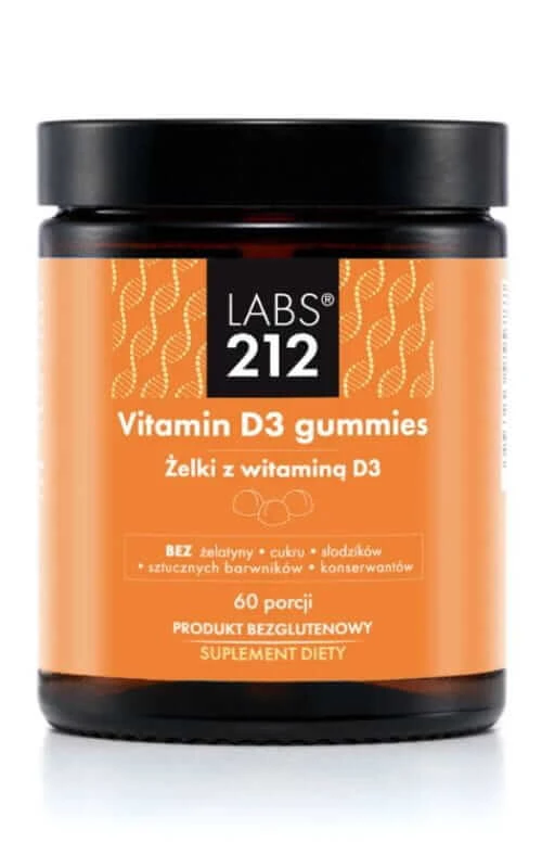 Labs212 Vitamina D3 gummies (boabe de jeleu cu vitamina D3) 60 buc