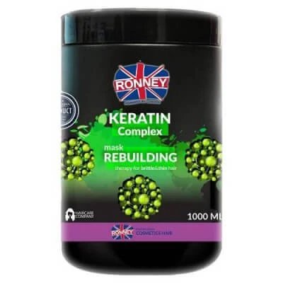 RONNEY Mască restauratoare - keratină,1000ml
