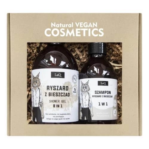 Set cadou LaQ Richard of the Bieszczady: Gel de duș, 500ml + Șampon pentru păr, 300ml
