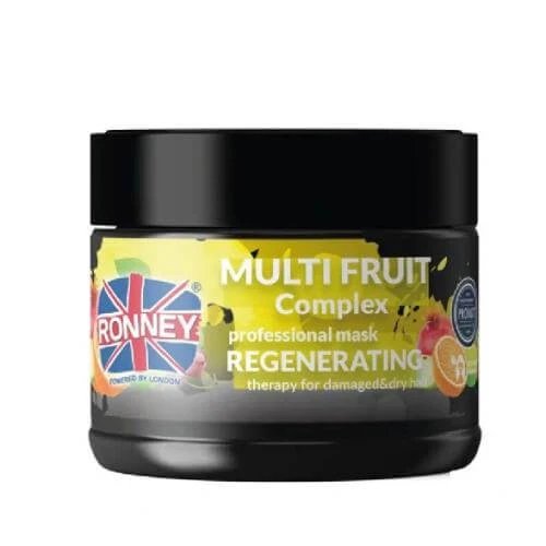 RONNEY Multi Fruit Complex Mască regenerantă cu fructe pentru păr deteriorat și uscat, 300ml