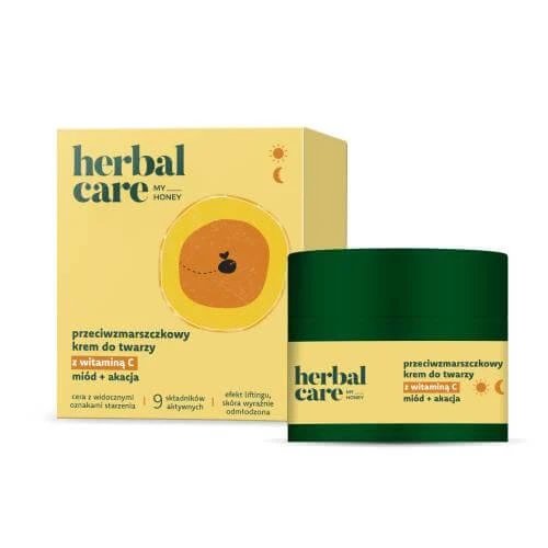 FARMONA HERBAL CARE My Honey cremă de față antirid cu vitamina C, 50 ml