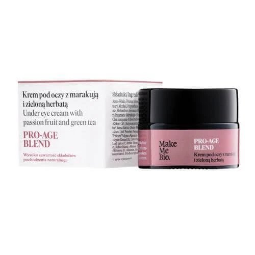 Cremă de ochi Make Me Bio cu fructul pasiunii și ceai verde, 15 ml