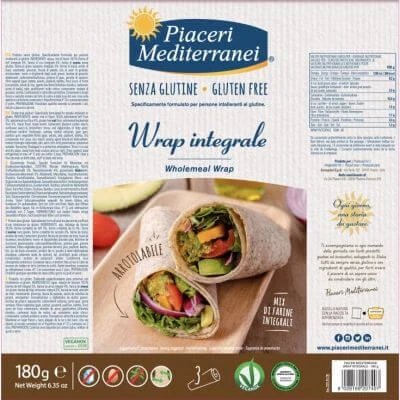 Piaceri mediterranei wrap wholemeal 3 x 60 g