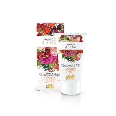 Cremă hidratantă pentru mâini și unghii cu restructurare White Amber 50 ml