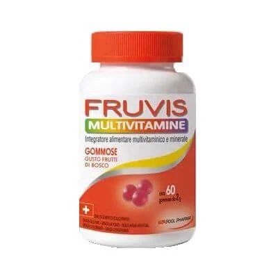 Fruvis gumă multivitamine 60 2 g jeleuri