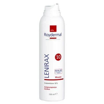 Lenirax spumă dermatologică crotamitonă 10 % 150 ml