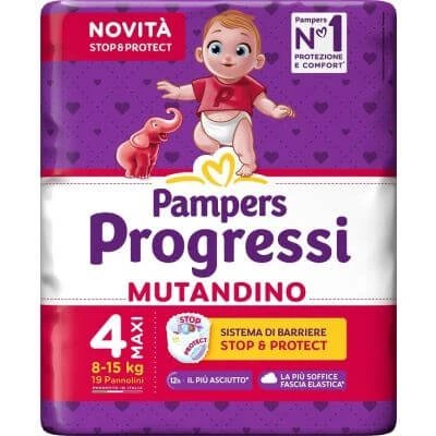 Pampers progres mutandina maxi 19 bucăți