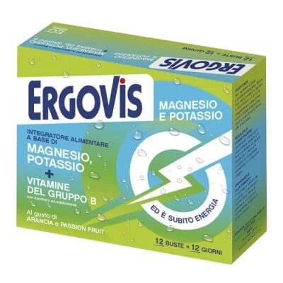 Ergovis mg+k vitamine b cu zahăr 12 pliculețe
