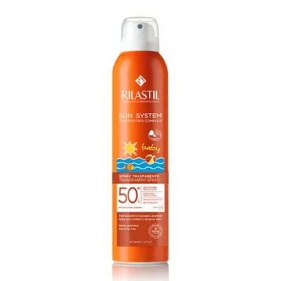 Rilastil sun system baby spray transparent spf50+ 200 ml