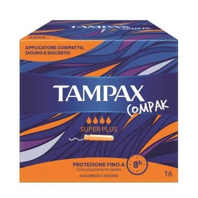Tampax compak absorbant intern super plus 16 bucăți