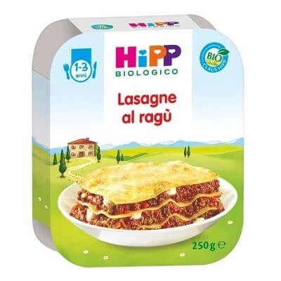 Hipp bio lasagna cu ragu 250 g tub