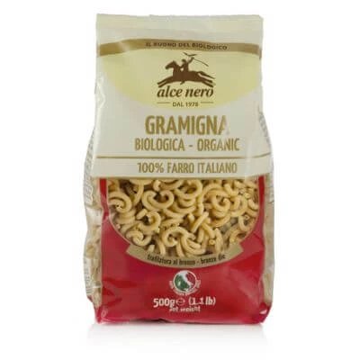 Gramigna 100% făină de spelt ecologică 500 g