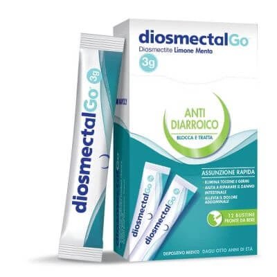 Diosmectalgo mentă lămâie 12 pliculețe