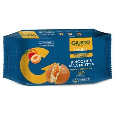 Giusto diabel brioche fructe 4 bucăți 45 g