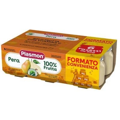 Pară omogenizată Plasmon 6x80 g