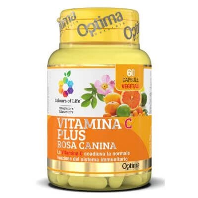 Colours of life vitamina c plus măceșe 60 capsule vegetariene 724 mg