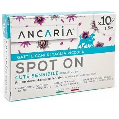 Ancaria spot-on pisici și câini de dimensiuni mici 10 pipete x 1.5ml