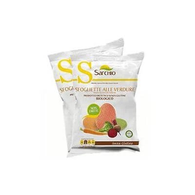 Sfogliette alle verdure senza glutine sacchetto 55 g