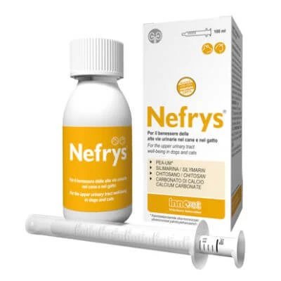 Nefrys veg 100 100 ml cu seringă de dozare Hrană complementară pentru câini și pisici