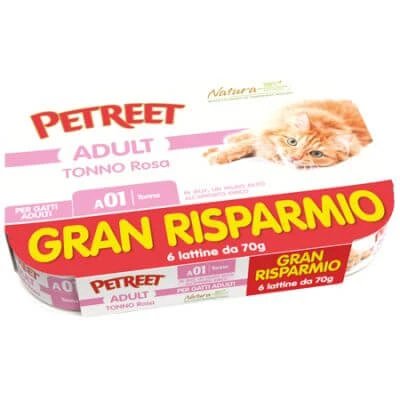 Petreet cat a01 gr ton roz 6x70 g
