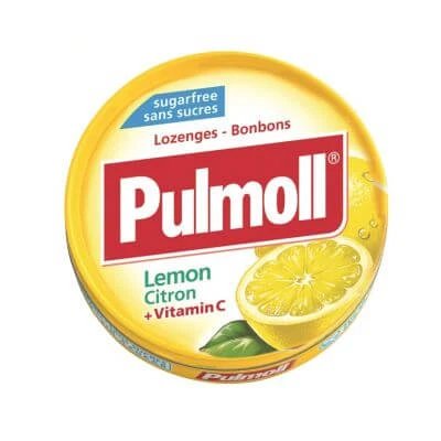 Pulmoll lemon+vit c fără zahăr 45 g