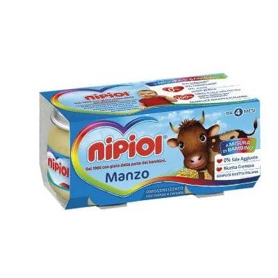 Carne de vită omogenizată Nipiol 120 g 2 bucăți